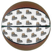 Halloween, Niedlich Ghost Grau, Trick oder Treat, Basketball (Vorderseite)