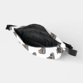 Halloween, Niedlich Ghost Grau, Trick oder Treat, Bauchtasche (Offen)