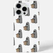 Halloween, Niedlich Ghost Grau, Trick oder Treat,  Case-Mate iPhone Hülle (Rückseite)