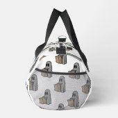 Halloween, Niedlich Ghost Grau, Trick oder Treat, Duffle Bag (Rechts)