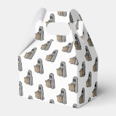 Halloween, Niedlich Ghost Grau, Trick oder Treat,  Geschenkschachtel (Vorderseite)