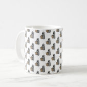 Halloween, Niedlich Ghost Grau, Trick oder Treat, Kaffeetasse (Vorderseite Links)