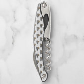 Halloween, Niedlich Ghost Grau, Trick oder Treat,  Kellnermesser (Rückseite)