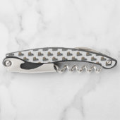 Halloween, Niedlich Ghost Grau, Trick oder Treat,  Kellnermesser (Vorderseite)