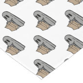 Halloween, Niedlich Ghost Grau, Trick oder Treat,  Kurzer Tischläufer (Ecke)