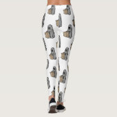 Halloween, Niedlich Ghost Grau, Trick oder Treat, Leggings (Rückseite)