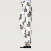 Halloween, Niedlich Ghost Grau, Trick oder Treat, Leggings (Links)