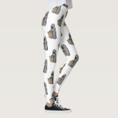 Halloween, Niedlich Ghost Grau, Trick oder Treat, Leggings (Rechts)