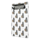 Halloween, Niedlich Ghost Grau, Trick oder Treat,  Mini Klemmbrett (Gewinkelt2)