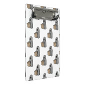 Halloween, Niedlich Ghost Grau, Trick oder Treat,  Mini Klemmbrett (Schrägansicht)