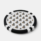 Halloween, Niedlich Ghost Grau, Trick oder Treat, Pokerchips (Einzeln)
