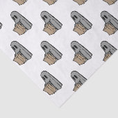 Halloween, Niedlich Ghost Grau, Trick oder Treat,  Seidenpapier (Ausschnitt)