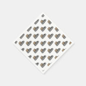 Halloween, Niedlich Ghost Grau, Trick oder Treat,  Serviette (Ecke)