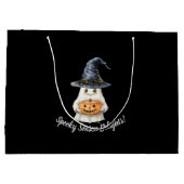 Halloween Niedlich Ghost Große Geschenktasche Geschenktüte (Rückseite)