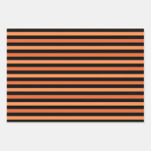 Halloween Niedlich Ghost Orange und Black Pattern Geschenkpapier Set (Vorderseite 2)