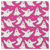 Halloween Niedlich Ghost Pattern auf rosa Stoff (Muster)
