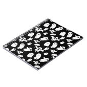 Halloween Niedlich Ghost Pattern Notizblock (Linke Seite)
