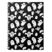Halloween Niedlich Ghost Pattern Notizblock (Vorderseite)
