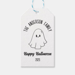 Halloween Niedlich Ghost Personalisierter Name Jah Geschenkanhänger
