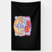 Halloween Niedlich Ghost Pumpkin Cat Classic T - S Banner (Vertikal)