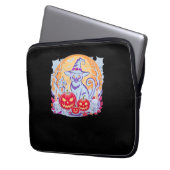 Halloween Niedlich Ghost Pumpkin Cat Classic T - S Laptopschutzhülle (Vorderseite Links)
