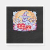 Halloween Niedlich Ghost Pumpkin Cat Classic T - S Serviette (Vorderseite)