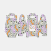 Halloween Niedlich Ghost Skull Doodle Muster Grau Geschenkschachtel (Ungefaltet)