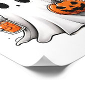 Halloween Niedlich Ghost Spice Womens Fall Spooky Poster (Ecke)