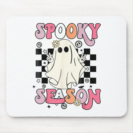 Halloween Niedlich Ghost Spooky Saison Mousepad (Vorne)