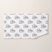 Halloween, Niedlich Ghost White, Trick oder Treat, Badhandtuch Set (Handtuch)