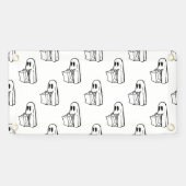 Halloween, Niedlich Ghost White, Trick oder Treat, Banner (Horizontal)