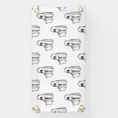 Halloween, Niedlich Ghost White, Trick oder Treat, Banner (Vertikal)