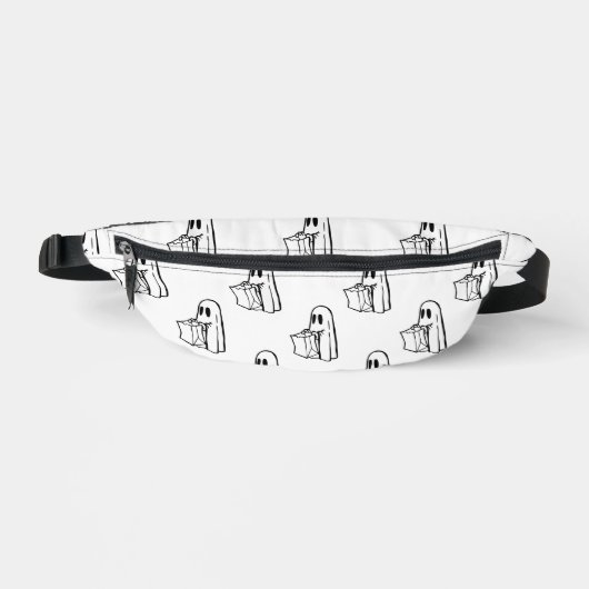 Halloween, Niedlich Ghost White, Trick oder Treat, Bauchtasche (Vorderseite)