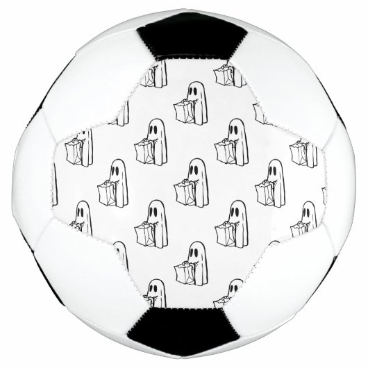 Halloween, Niedlich Ghost White, Trick oder Treat, Fußball (Vorderseite)