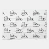 Halloween, Niedlich Ghost White, Trick oder Treat, Geschirrtuch (Horizontal)