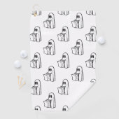 Halloween, Niedlich Ghost White, Trick oder Treat, Golfhandtuch (Insitu)