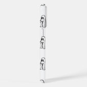 Halloween, Niedlich Ghost White, Trick oder Treat, iPhone Hülle (Rechte Seite)