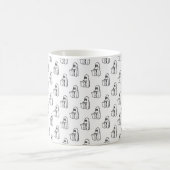 Halloween, Niedlich Ghost White, Trick oder Treat, Kaffeetasse (Mittel)