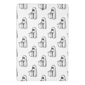 Halloween, Niedlich Ghost White, Trick oder Treat, Mini Klemmbrett (Rückseite)