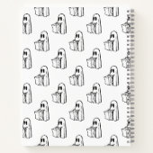Halloween, Niedlich Ghost White, Trick oder Treat, Notizblock (Rückseite)