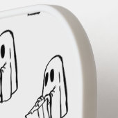 Halloween, Niedlich Ghost White, Trick oder Treat, Pickleball Schläger (Linke Seite)