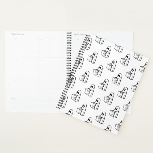 Halloween, Niedlich Ghost White, Trick oder Treat, Planer (Anzeige)