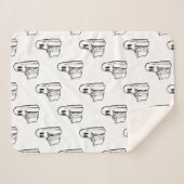 Halloween, Niedlich Ghost White, Trick oder Treat, Sherpadecke (Vorderseite (Horizontal))