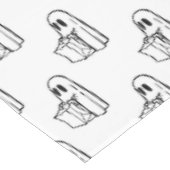 Halloween, Niedlich Ghost White, Trick oder Treat, Tischdecke (Schrägansicht)