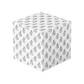 Halloween, Niedlich Ghost White, Trick oder Treat, Würfel (Vorderseite Schrägansicht)