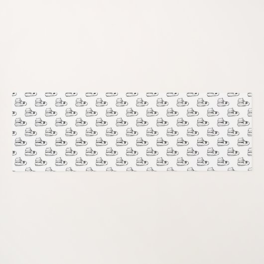 Halloween, Niedlich Ghost White, Trick oder Treat, Yogamatte (Rückseite (Horizontal))