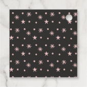 Halloween Niedlich Ghosts Bat Black Pink Illustrat Geschenkanhänger (Rückseite)