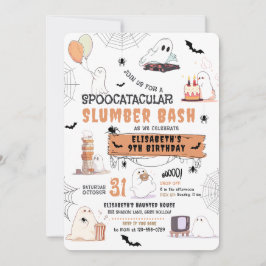 Halloween Niedlich Ghosts Slumber Party Einladung