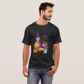 Halloween Niedlich Gnome Halloween-Kostümkürbis T-Shirt (Vorne ganz)