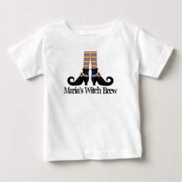 Halloween Niedlich Hexe Whimsical Shoes Funny Baby T-shirt